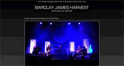 Desktop Screenshot of barclayjamesharvest.co.uk