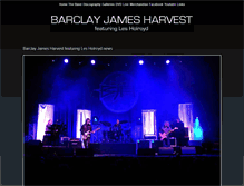 Tablet Screenshot of barclayjamesharvest.co.uk